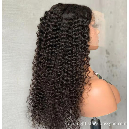 Wholesale Vendors 13X4 12A Swiss Lace Front Brazilian Human Hair Wigs Pelucas Glueless Full Lace Wigs Water Wave Hd Lace Wig